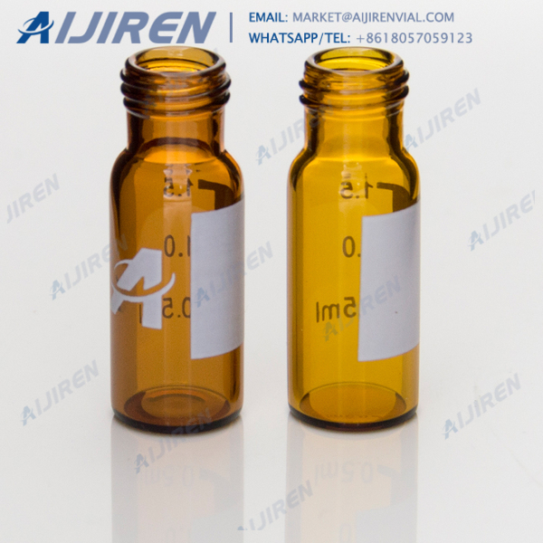 Standard opening amber vials and caps for liquid autosampler